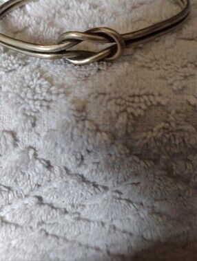 Women’s Knot Accent Bracelet Bag Charm - Silver